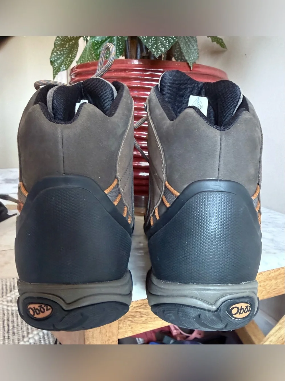 Oboz Bridger Boots Mid B-DRY Waterproof Hiking Brown Men's 12 EU 46 Like New